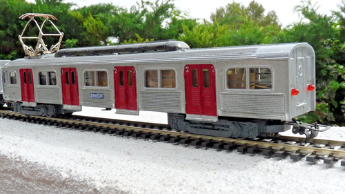 V.B. AUTORAIL +REMORQUE BUDD INOX .  version modéliste . SNCF -  HO . - Picture 7 of 9