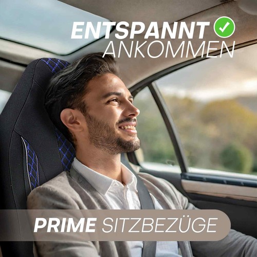 Fundas de asiento de piloto adecuadas para Land Rover Range Rover Velar (negro-azul) ZARA406 - Imagen 12 de 12