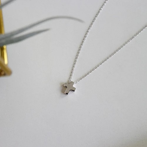 Zarter Sterling Silber 925 Kreuz Anhänger Halskette 42 cm Kette - verpackt - Bild 5 von 8