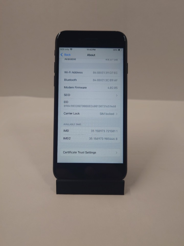 Apple iPhone SE (3rd Generation) 64 GB Black (TMobile) Good