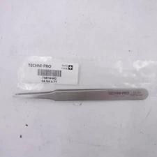 4.7" Techni-Pro Round High Precision Tweezers, 2A, Anti-Acid, Anti-Magnetic, SS