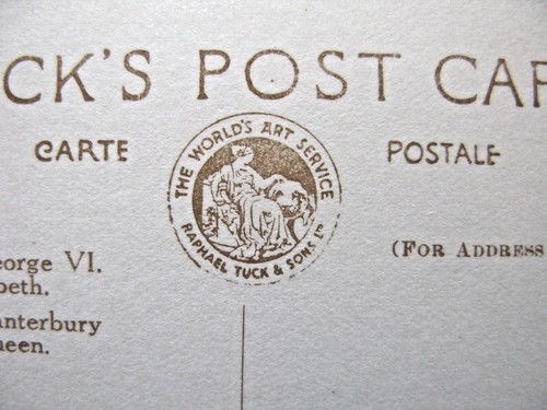 Tuck’s Postcard – Coronation of King George VI – Crowning of Queen by Archbishop - Picture 12 of 12