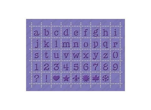 Cuttlebug Stanz- und Embos.schablone plus postage alphabet 12,7X17,8cm - Bild 1 von 2