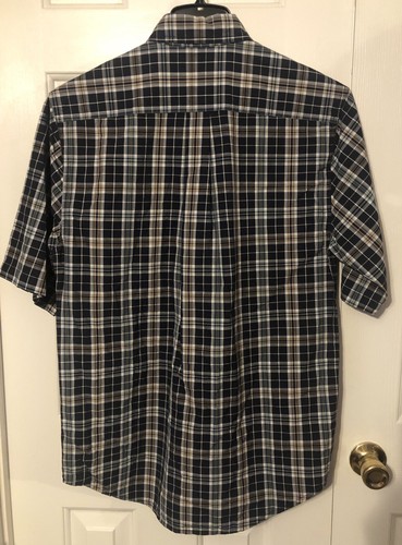 Carhartt kurzärmliges kariertes Button-Down-Herrenhemd Größe Small Artikel # 1384 - Bild 3 von 11