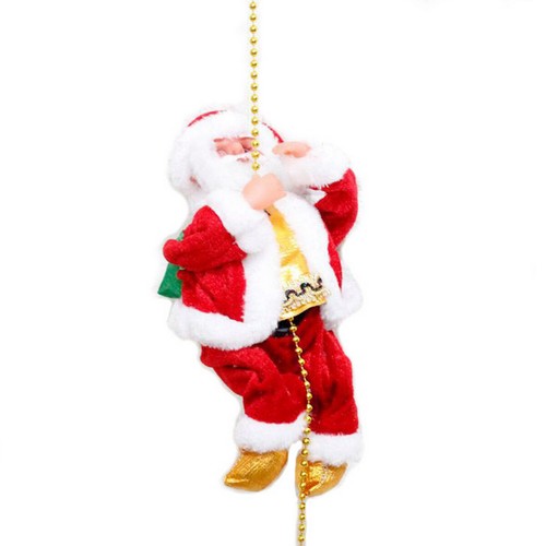 Electric Christmas Santa Claus Climbing Rope Ladder Musical Toy Xmas Gift Decor - Picture 7 of 12