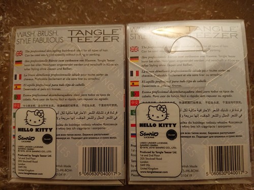 TANGLE TEEZER Compact 2X HELLO KITTY entwirrende Haarbürste SCHNELLP&P WEIHNACHTSBÜRSTE - Bild 3 von 6