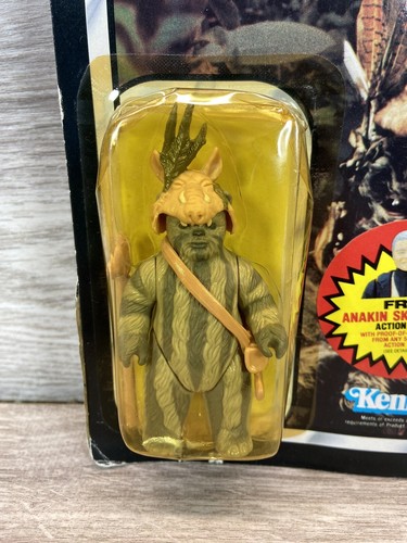Teebo Ewok Kenner Sealed Star Wars 1983 Return of the Jedi Action Figure 77 Back - Imagen 4 de 12
