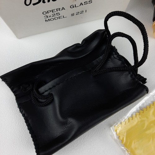 Binolux Opera Glass 3x25 Model #221 Black w/ Original Box - Picture 7 of 9