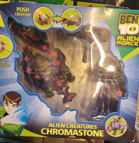Ben 10 Alien Force Alien Creatures Chromastone Action Figure Set *box Damaged* - 第 3/6 張圖片
