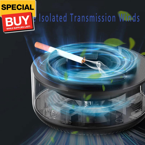 2 in 1 Multifunctional indoor smokeless ashtray, 360 °surround suction intellige - Picture 3 of 7