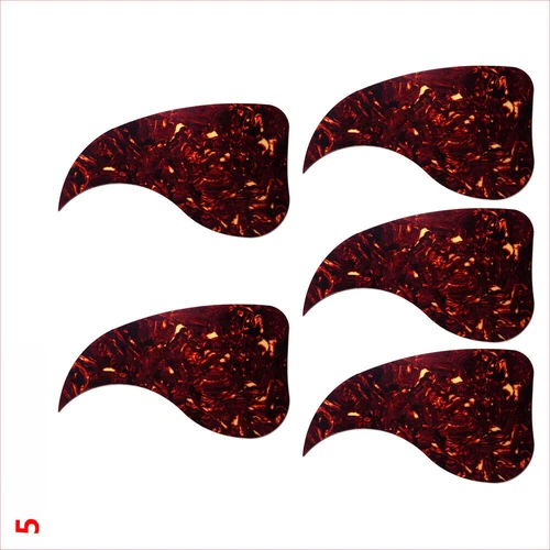 Guitar Pickguard Self Adhensive 5 Pcs Water Drop for Gibson J45 Acoustic Guitar