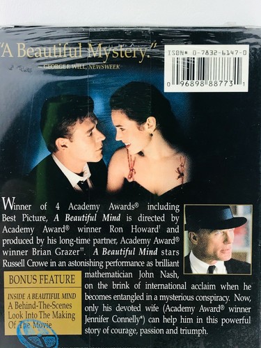 A Beautiful Mind - Awards Edition - VHS Tape 4 Academy Awards 2001 Best Picture - Picture 4 of 5