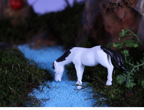 Mini Static model horse pony toy models decoration accessories for micro - Picture 5 of 8