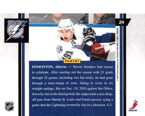 2010-11 Pinnacle Artists Proofs #24 Steven Stamkos - Foto 2 di 2