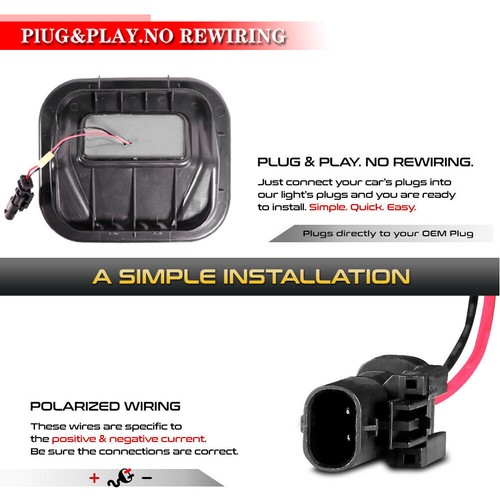 2x Kit multiprofesional de luz de portón trasero LED para 2019-2022 GMC Sierra 1500 2500 3500 - Imagen 5 de 11