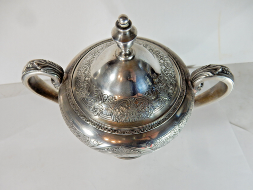 Antique Wilcox SIlver Plate Co, International Silver Co, N 7032, Paisley, USA - Picture 4 of 12