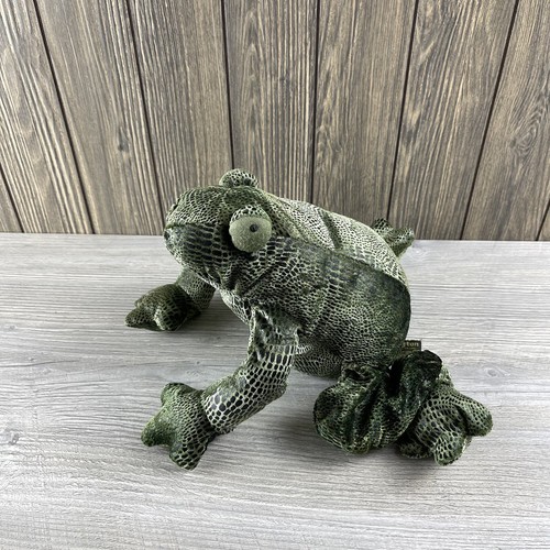 Russ Berrie Plush Frog Vintage Metallic  90s Stuffed Animal - Picture 1 of 18