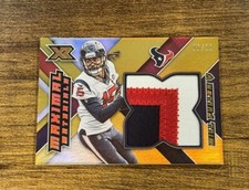 2020 Panini XR Maximal Materials Gold Will Fuller V Jumbo GU 3 Color Patch /10