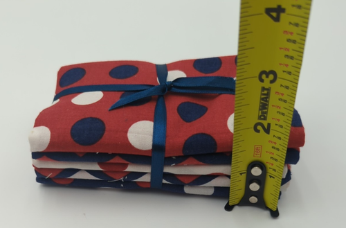 1 Bundle Of 5 Fat Quarters Americana 100% Cotton Quilt Fabric Red White Blue - Picture 7 of 13