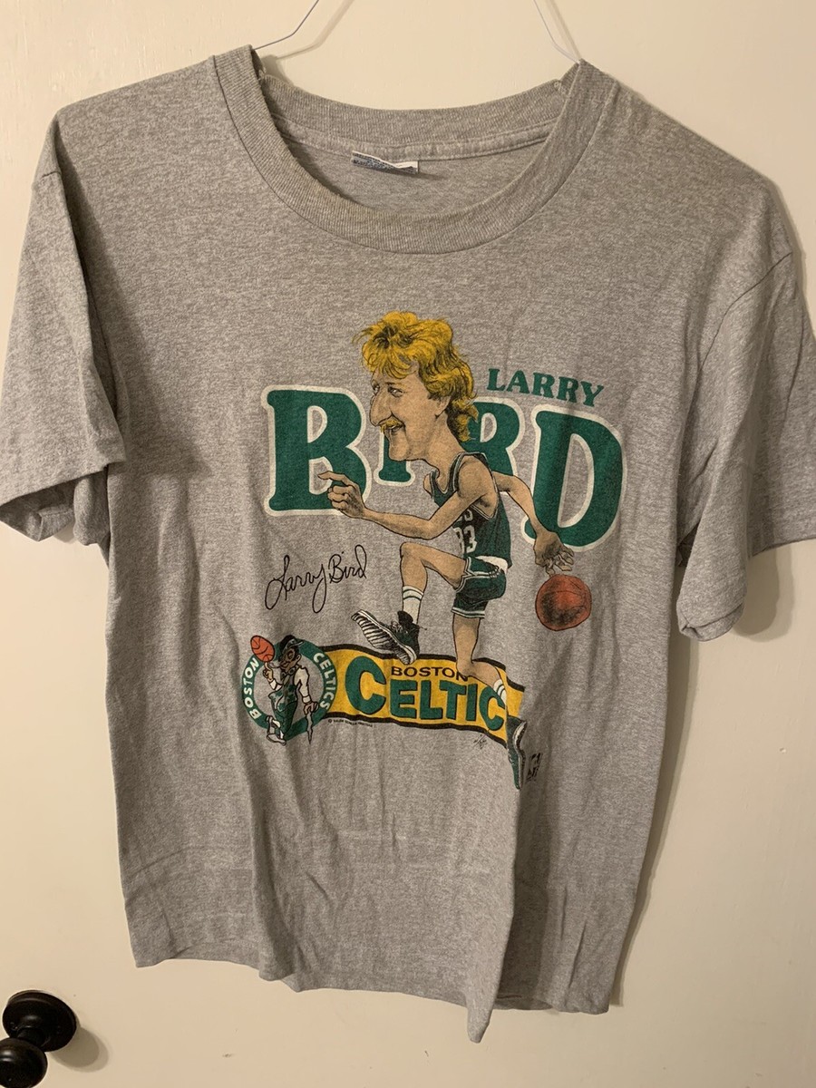 Salem Boston Celtics Tシャツ Vintage Boston Celtics Larry Bird Salem Sportswear Shirt