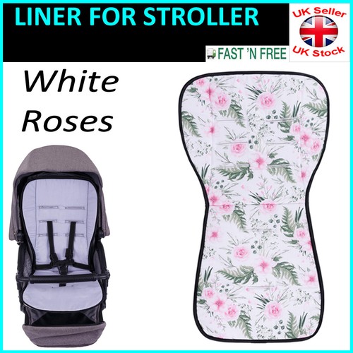 EINLAGE FÜR KINDERWAGEN Babywagen Kinderwagen Buggy Futter Pad Matratzenbezug 100 % Baumwolle - Bild 3 von 8