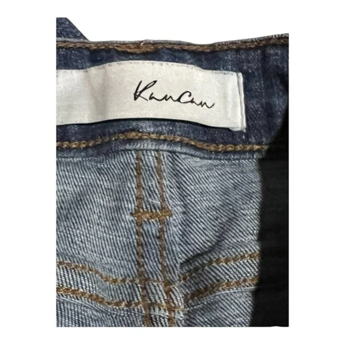 Pantalones de mezclilla ajustados al tobillo tiro medio Perry lavado oscuro dobladillo crudo Kancan Clothing para mujer 5/26 - Imagen 9 de 9