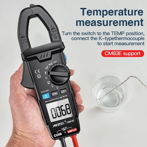 MESTEK Clamp Meter AC/DC Current Voltage Digital Multimeter Temperature Tester - Picture 3 of 11