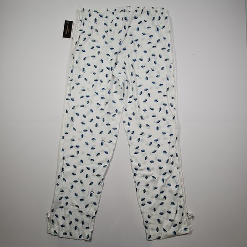 Juicy Couture Womens Pyjama Pants White Medium Floral Cotton Loungewear Bottoms - Picture 6 of 7