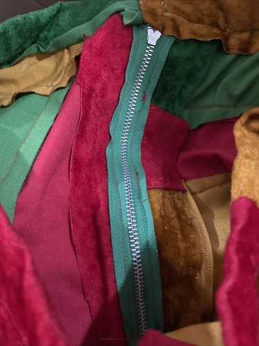 Vintage Handmade Maxi SKIRT Tapestry Full Patchwork Peasant Hippie Small - Picture 3 of 7