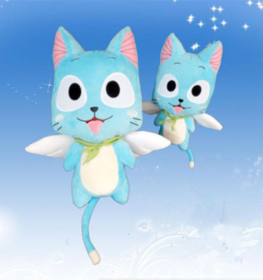 Anime Fairy Tail Happy Doll Cute Stuffed Pillow Plush Cosplay Toys Xmas Gifts