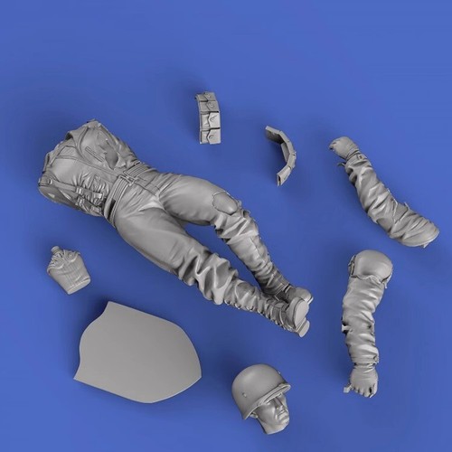 1/24 Resin Model WWII Military Subject American Soldier Unassembled Unpainted - 第 3/4 張圖片