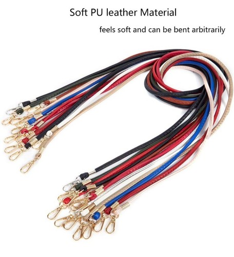 Bandolera delgada de cuero PU suave correa de cadena de repuesto para bolso pequeño monedero pared - Imagen 3 de 6