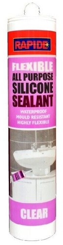 WATERPROOF SILICONE SEALANTS ALL PURPOSE ACRYLIC WHITE CLEAR BLACK BROWN NEW - 第 4/47 張圖片