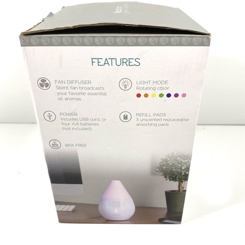 SpaRoom Scentifier Fragrance Diffuser in White w/ Lighting BRAND NEW - Picture 4 of 6