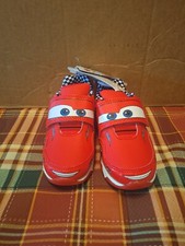 Disney Pixar Cars Lightning McQueen Shoes Strap Light up Red NEW 