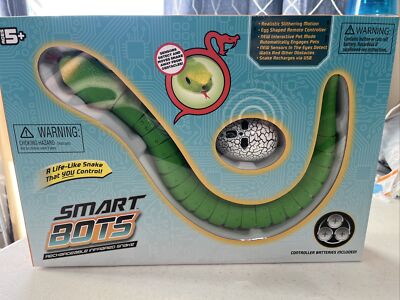 Smart Bots Rechargeable Infrared Snake Green w/ USB Wireless Controller Egg