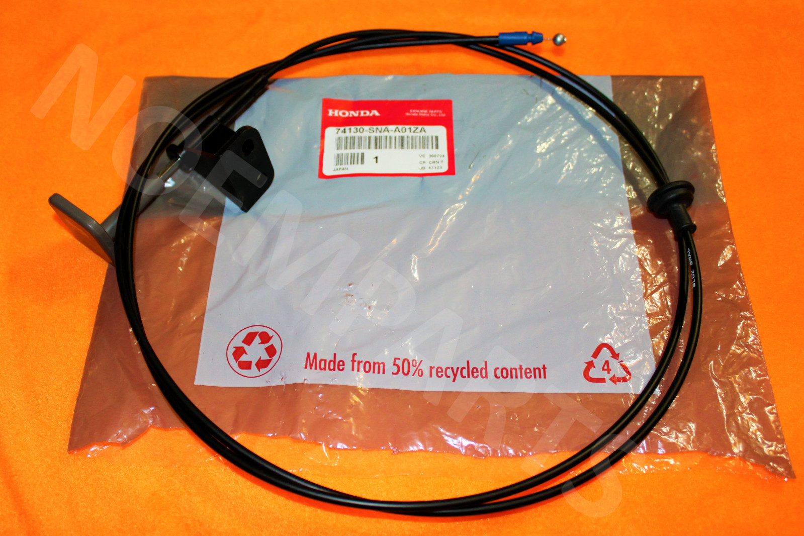BRAND NEW Genuine OEM 20062011 Honda Civic Hood Release Cable Gray SNA