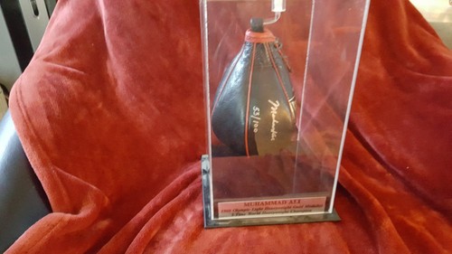 Muhammad Ali signed Everlast Speed Bag Limited Edition #53 of 100 coa & picture