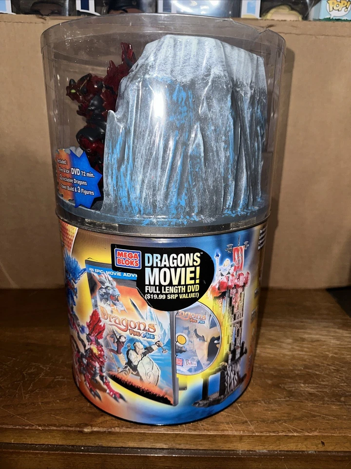 2005 Mega Bloks Fire & Ice Dragons “Movie Edition Set” 9828 Sealed New Complete  - Image 2 of 4