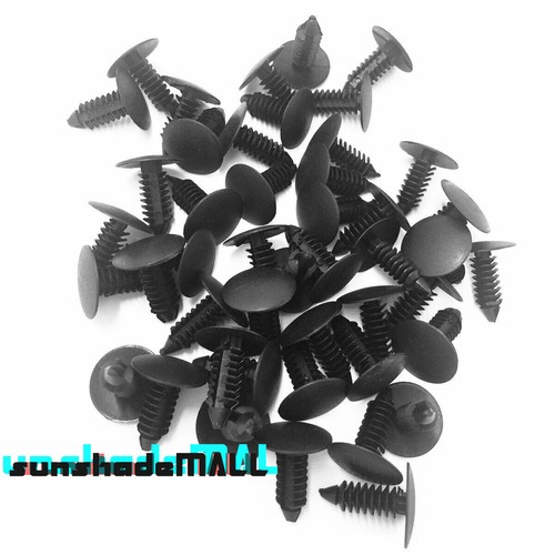 110Pcs Bumper Clips 8mm Auto Car Hole Plastic Rivets Fastener Push Clips Kit - Picture 2 of 9