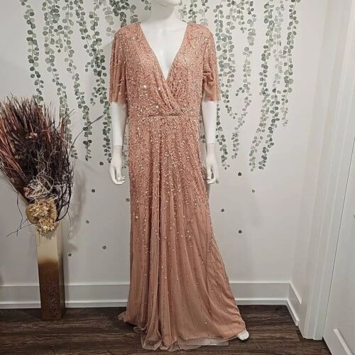 VESTIDO MANGA ACAMPANADA Mac Duggal Talla 14 - Imagen 3 de 10