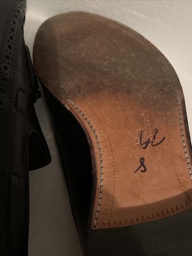 ALLEN EDMONDS MANCHERSTER Wingtip Tassels Loafer Black Leather SZ 14 A As Is - Picture 12 of 19