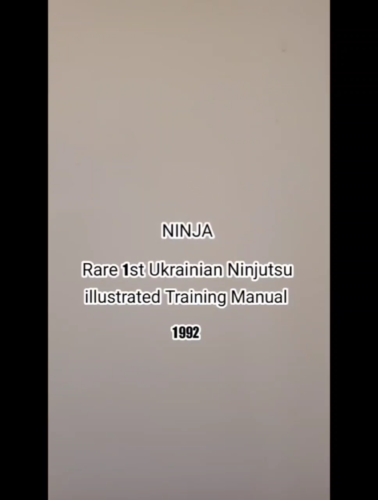 ☯ NINJA ✅ Rare 1st Ukrainian Ninjutsu illustr. Training Manual martial arts 1992 - Video 1 of 1