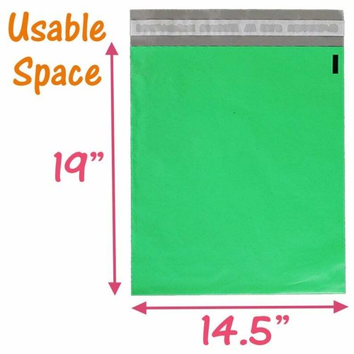 14.5x19 Poly Mailers, Hot Pink, Teal, Green, Blue, Yellow, Purple, & Pastel Pink - Picture 5 of 38