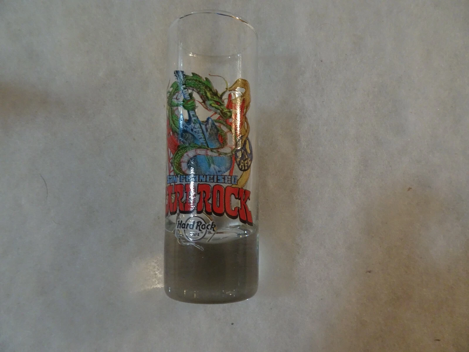 Hard Rock Cafe Shot Glass San Francisco City Tee Design Series 2006