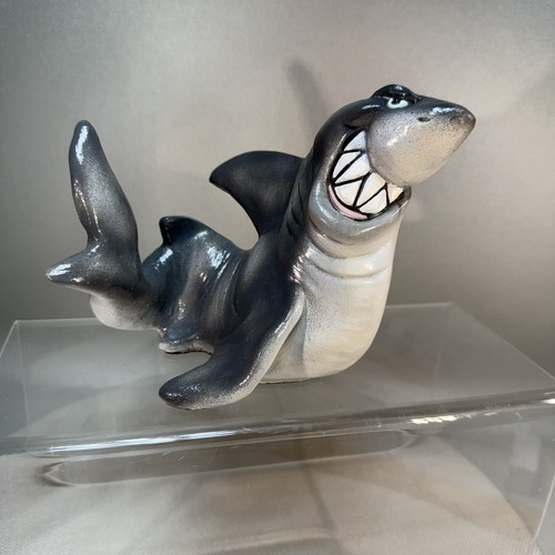 Vintage John Raya Beasties Of The Kingdom Grinning Shark 1994 Figurine Signed - Picture 2 of 15