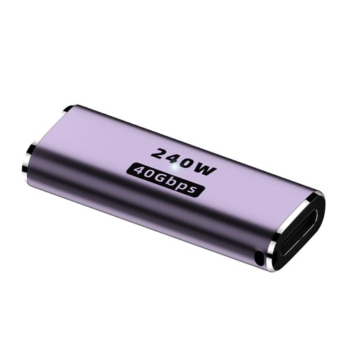 USB 4 Type C Female To Female Adapter Coupler 240W 40Gbps 8K for Thunderbolt - Photo 2 sur 13