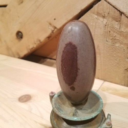 Polierter Eistein weinrot rosa oval geformter Felsen 4" lang - mondäne Scheune - Bild 8 von 12