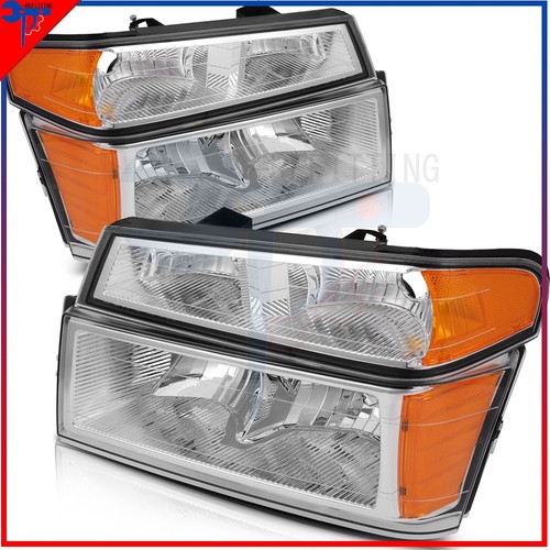 Headlights Assembly Front Left + Right For Chevy Colorado GMC Canyon 2004-2012 - Foto 7 di 10