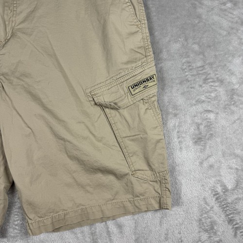 Union Bay Men's Size 40 Cargo Shorts Tan Pockets Cotton/Spandex - Picture 2 of 16